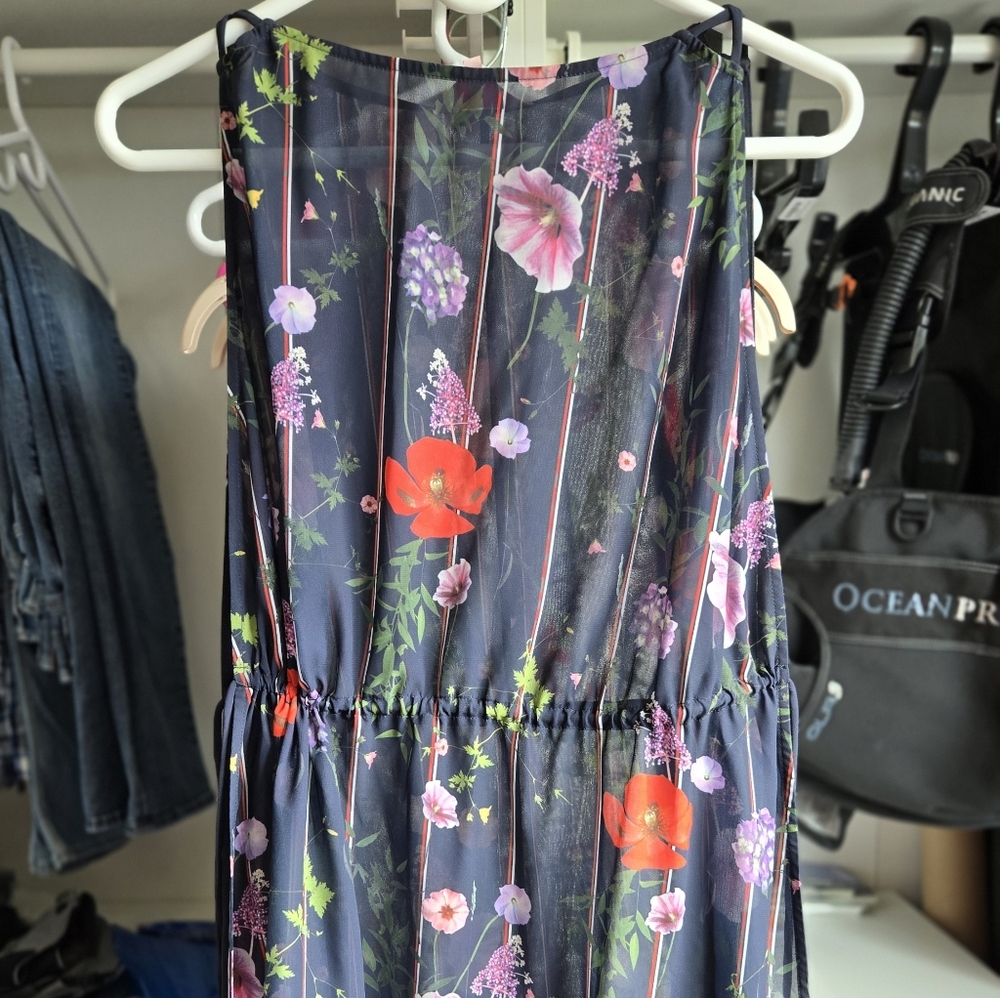 Floral Sleeveless Cover-up